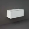 RAK Ceramics Joy Uno Wall Hung Vanity 1000mm Pure White - UNOWH100PWH