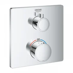 Grohe Grohtherm 2 Outlet Thermostatic Shower Mixer With Shut Off Diverter Valve - 24079000