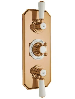 BC Designs Victrion Concealed Mixer Shower Valve Copper - Twin Outlet - CSA030CO