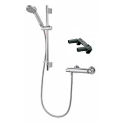 Aqualisa Midas 100 Exposed System And Easy Fit Bracket - Chrome - MD100EBAR