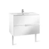 Roca Victoria-N UNIK 800mm 2 Drawer Basin Unit & Basin Gloss White - 855832806 -Shower Escape Shop 0e0892d9 2394 47d5 a776 3a202d3ba84e