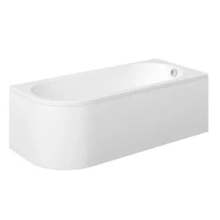 Essential Pimlico Single Ended Bath Right Hand 1700mm X 750mm White - EB550