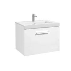 Roca Prisma 600mm 1 Drawer Basin Unit Gloss White - 856875806