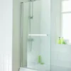 Essential Eclipse Square Bath Screen 1400mm X 800mm With 6mm Glass Chrome - EB303