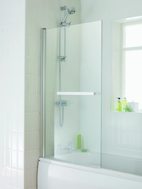 Essential Eclipse Square Bath Screen 1400mm X 800mm With 6mm Glass Chrome - EB303 3 Essential Eclipse Square Bath Screen 1400mm X 800mm With 6mm Glass Chrome - EB303