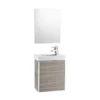Roca Mini 450mm Basin Unit With Basin & Mirror Textured Grey - 855865156 -Shower Escape Shop 1cc51779 19da 434b b5ca 3625b7ad80d8