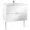 Roca Victoria-N UNIK 1000mm 2 Drawer Basin Unit & Basin Gloss White - 855831806 -Shower Escape Shop 1f9347e4 ba79 4cab 8a1f da2a5b80f373