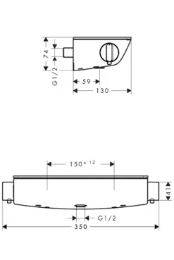 Hansgrohe Ecostat Select Thermostatic Bar Mixer Shower Valve 13161000 9 Hansgrohe Ecostat Select Thermostatic Bar Mixer Shower Valve 13161000 -Shower Escape Shop 2546a949 18fe 49d2 bd39 5c618bdde19e