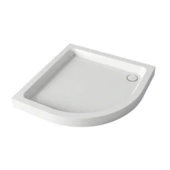 Mira Flight Deep 900 X 900mm Stone Resin Quadrant Shower Tray With Waste