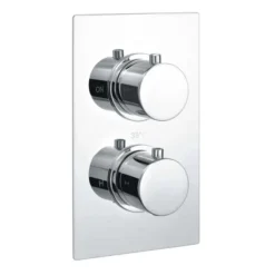 RAK Ceramics Round Single Outlet 2 Handle Thermostatic Concealed Shower Valve - RAKSHW3201R