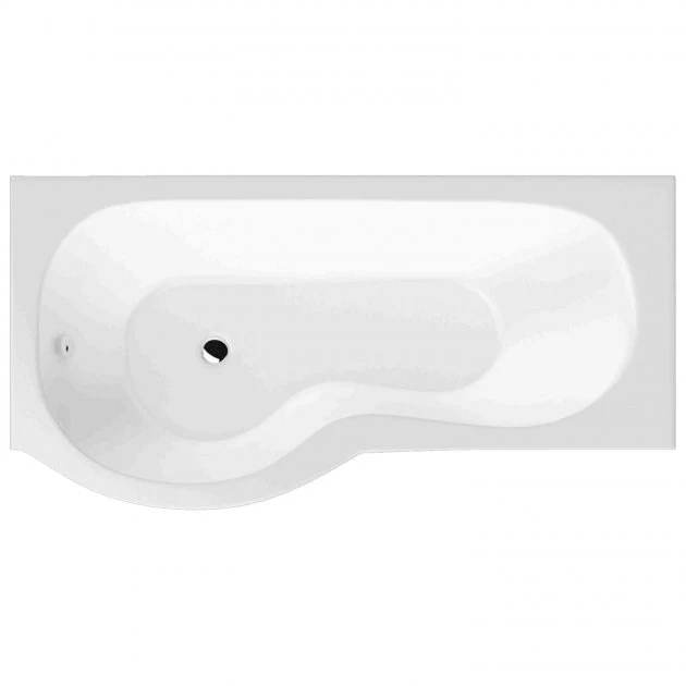BC Designs SolidBlue P 1500mm X 850mm Left Handed P Shape Bath White - BAI020 3 BC Designs SolidBlue P 1500mm X 850mm Left Handed P Shape Bath White - BAI020