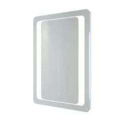 RAK Ceramics Tanzanite 600x800 LED Illuminated Portrait Mirror With Demister Shavers Socket And Touch Sensor Switch - RAKTAN5001