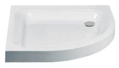 Just Trays Ultracast Deep 1000 X 1000mm Stone Resin Quadrant Shower Tray - 2 Ups