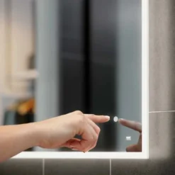 RAK Ceramics Cupid 600 X 800mm LED Illuminated Portrait Mirror With Demister Shavers Socket And Touch Sensor Switch - RAKCUP5002 -Shower Escape Shop 2e51a672 327d 4ee8 9dde d8cbb39b6a26 2