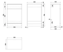 Alpine White Gloss Back To Wall Toilet Unit 500 X 330mm -Shower Escape Shop 322fb8e2 fac4 42c0 809b 95b8bb3d5a78