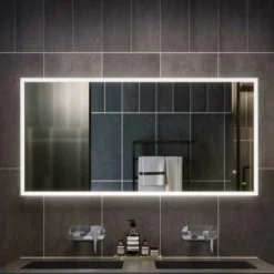 RAK Ceramics Cupid 1000 X 600mm LED Illuminated Landscape Mirror With Demister Shavers Socket And Touch Sensor Switch - RAKCUP5003