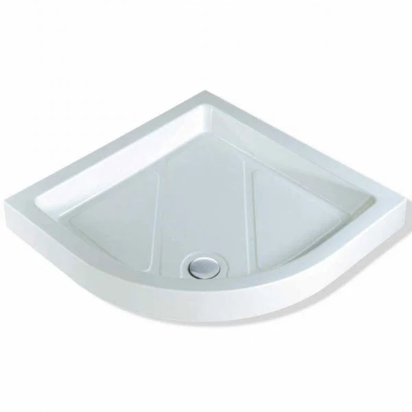 MX Classic Deep 1000 X 1000mm Stone Resin Quadrant Shower Tray With Waste - TBS 3 MX Classic Deep 1000 X 1000mm Stone Resin Quadrant Shower Tray With Waste - TBS