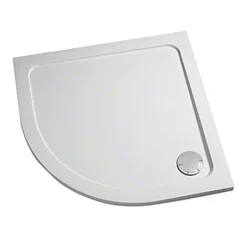 Mira Flight Safe Low Profile 1200 X 900mm Stone Resin Offset Quadrant Shower Tray & Waste - LH