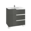 Roca Victoria-N UNIK 800mm 3 Drawer Basin Unit & Basin Gloss Anthracite Grey - 855837153 -Shower Escape Shop 39c9c906 1b7a 4b81 86f1 462aaf0cd472