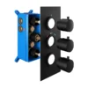 Loch 3 Outlet With Easi Box - Round Black - PMN0125 -Shower Escape Shop 3ada27fa 59ca 4397 89b0 02c75aebc963