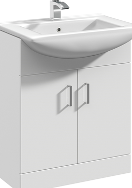 Essential Alaska 550mm Deluxe Basin Vanity Unit - EFP008W 3 Essential Alaska 550mm Deluxe Basin Vanity Unit - EFP008W