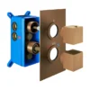 Loch 2 Outlet With Easi Box - Square Brushed Bronze - PMN0110 -Shower Escape Shop 4029f06b 28fb 4bd6 b12f 7425344d4e4e 1