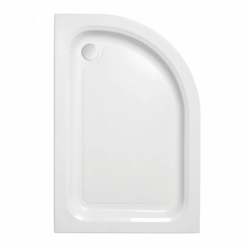 Just Trays Ultracast Deep 1200 X 900mm Stone Resin Offset Quadrant Shower Tray - RH Entry