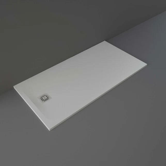 RAK Feeling Low Profile 1600 X 800mm Stone Resin Grey Shower Tray