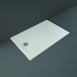 RAK Feeling Low Profile 1400 X 900mm Stone Resin White Shower Tray