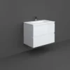 RAK Ceramics Wall Hung Vanity Unit 800mm Pure White - JOYWH080PWH -Shower Escape Shop 73425e23 4e78 4587 8199 43a1030fdd9e