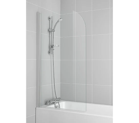 Ideal Standard Connect Radius Bath Screen Bright Silver - T9924EO 3 Ideal Standard Connect Radius Bath Screen Bright Silver - T9924EO