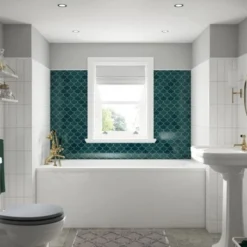 BC Designs Modica SolidBlue 1700mm X 700mm Single Ended Bath White - BAI004 -Shower Escape Shop 74af2e07 bedd 4a78 b01f 8e40c09214e2 4