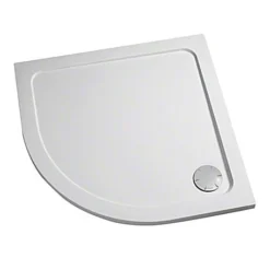 Mira Flight Safe Low Profile 1000 X 800mm Stone Resin Offset Quadrant Shower Tray & Waste - RH