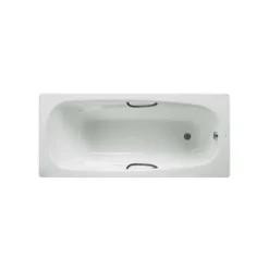 Roca Carla Steel Bath 1700 X 700mm 2 Tap Holes - 2374M3000