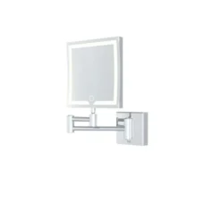 RAK Ceramics Demeter LED Illuminated Square 3x Magnifying Mirror With Touch Sensor Switch - RAKDEM5002