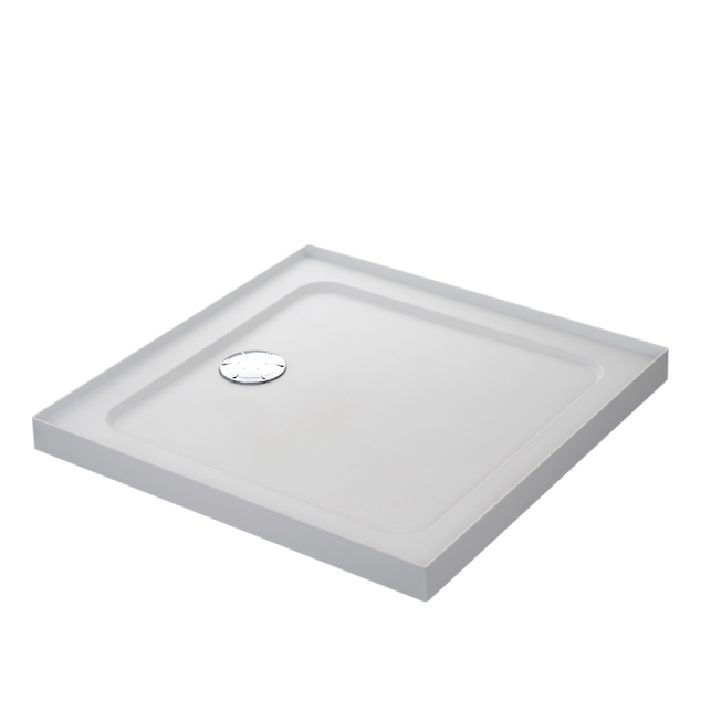 Mira Flight Safe Low Profile 800 X 800mm Stone Resin Square Shower Tray With Waste - 2 Ups 3 Mira Flight Safe Low Profile 800 X 800mm Stone Resin Square Shower Tray With Waste - 2 Ups