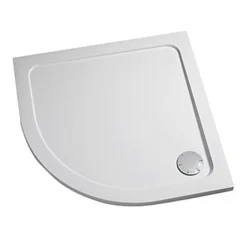 Mira Flight Low Profile 1000 X 800mm Stone Resin Offset Quadrant Shower Tray With Waste - LH