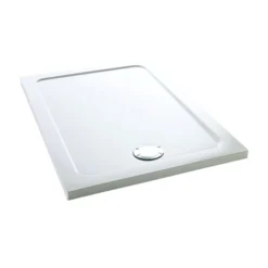 Mira Flight Low Profile 1200 X 760mm Stone Resin Shower Tray With Waste - 4 Ups