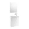 Roca Mini 450mm Basin Unit With Basin And Mirror Gloss White - 855865806