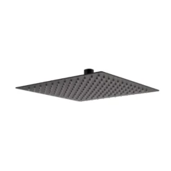 RAK Ceramics 250mm Ultra Slim Shower Head Square In Black - RAKSHW1004B
