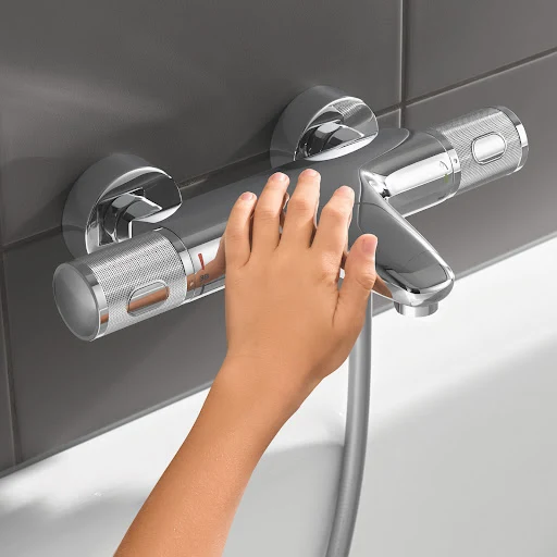 Grohe Precision Feel Thermostatic Mixer Shower Valve With Bath Spout - 34788000 5 Grohe Precision Feel Thermostatic Mixer Shower Valve With Bath Spout - 34788000 - Image 3