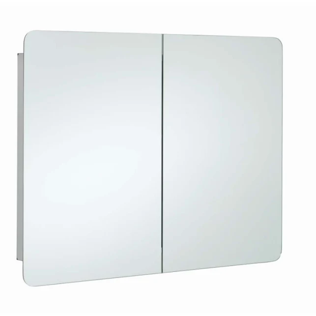 RAK Ceramics Duo Stainless Steel Double Cabinet With Mirrored Doors - 12SL380 2 RAK Ceramics Duo Stainless Steel Double Cabinet With Mirrored Doors - 12SL380