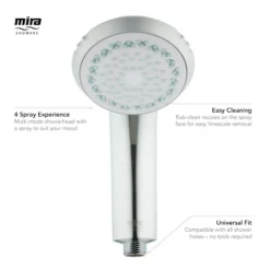 Mira Response 4 Spray Shower Head - 2.1605.106 -Shower Escape Shop 9bfed83f 854d 4cac b3ac 758d0cc5fd08