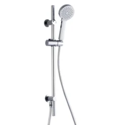 RAK Ceramics Square Slide Rail Kit With 3 Function Head And Integral Wall Outlet - RAKSHW1010