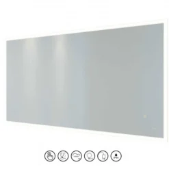 RAK Ceramics Cupid 1200 X 600mm LED Illuminated Landscape Mirror With Demister Shavers Socket And Touch Sensor Switch - RAKCUP5004 -Shower Escape Shop b342d82a 6988 401a af90 ab8bf256e71f