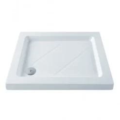 MX Classic Deep 900 X 700mm Stone Resin Shower Tray With Waste