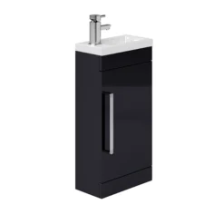 Essential Nevada 400mm Cloakroom Unit And Basin Indigo Gloss - EFP306IN