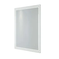 RAK Ceramics Hermes 600x800 LED Illuminated Portrait Mirror With Demister Shavers Socket And Touch Sensor Switch - RAKHER5001