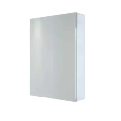 RAK Ceramics Gemini 500x700 Alluminium Single Door Mirrored Cabinet With Adjustable Shelves - RAKGEM5001