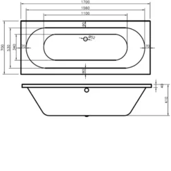 BC Designs Lambert 1700mm X 700mm Double Ended Bath White - BAI032 -Shower Escape Shop cbb2734d 0abd 4dc0 b1cf 612e0b31229d